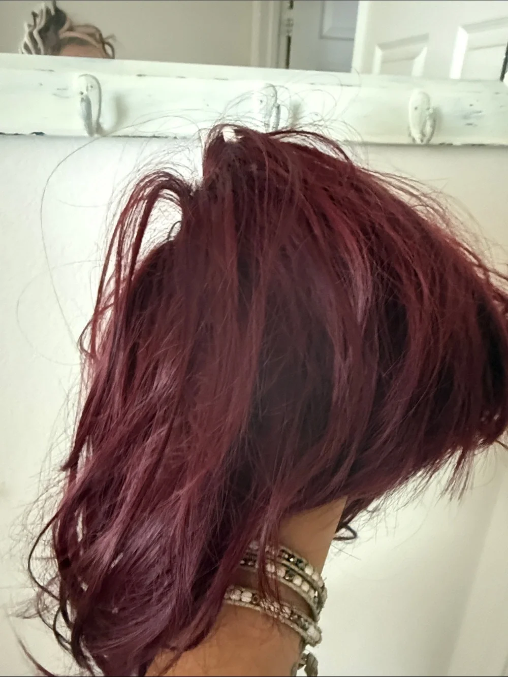 Women’s Synthetic Wig - Burgundy Layered Style never worn
